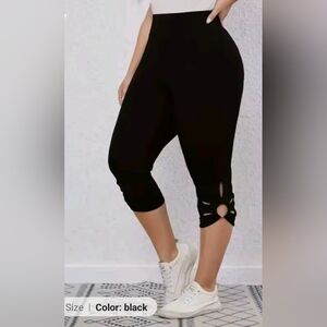 NWT ACX Black YOGA active High Waist Leggings Women's Small Sexy Cut-out Design